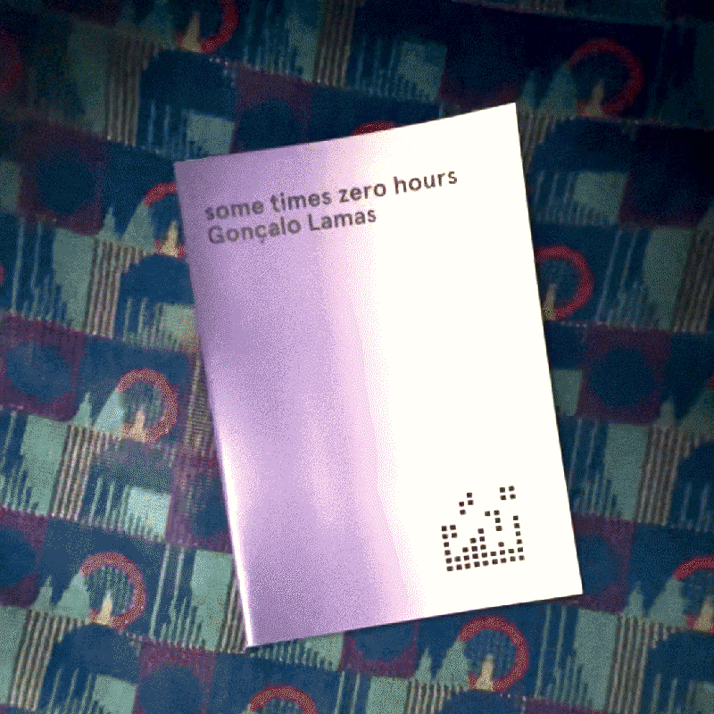 The "some times zero hours" pamphlet onboard a Central line underground train, wherein the seats have a pattern with the London skyline.